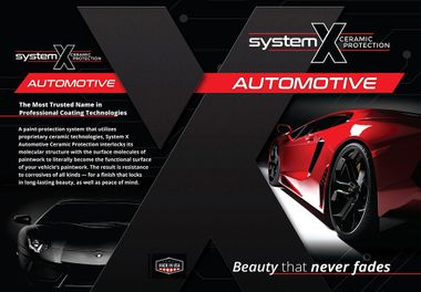 System x mobile ceramic coating flyer