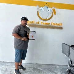 Student graduating from tint school